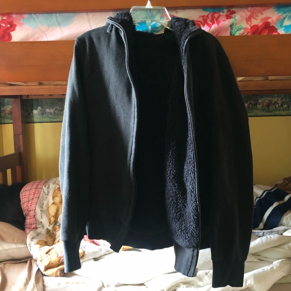 black hoodie